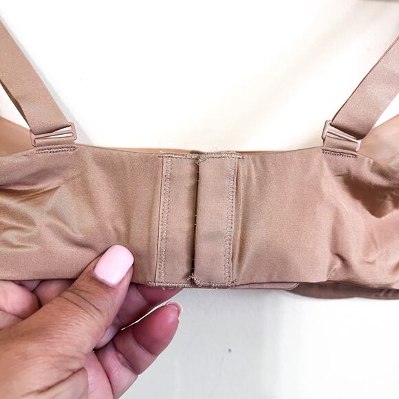 Skims Sheer Underwire Womens Demi Bra Size 34C Tan Nude Beige Lightweight - Picture 5 of 7
